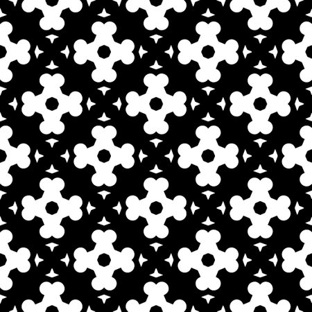 simple texture. Black and white color.Seamless repeating pattern. minimalist background. Monochrome art.のイラスト素材