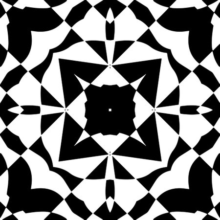 Grunge texture.Black and white color.Seamless repeating pattern.Abstract background.Monochrome art for fashion, textile design, on wall paper, wrapping paper, fabrics and home decor.のイラスト素材