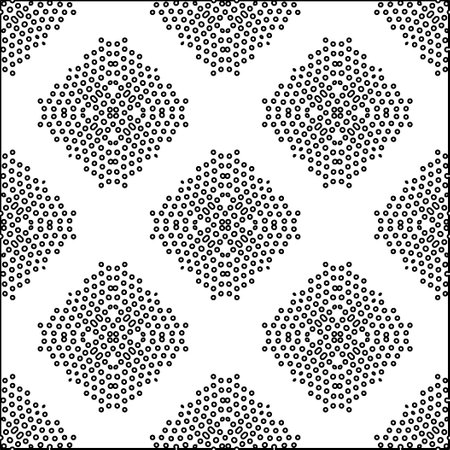 Abstract background with figures from lines. black and white pattern for web page, textures, card, poster, fabric, textile. Monochrome graphic repeating design.のイラスト素材