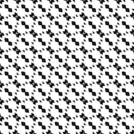 Black and white geometric seamless pattern with abstract shapes. Repeat pattern for fashion, textile...