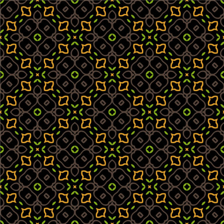 Geometric ornament in ethnic style.Seamless pattern with abstract shapes.Repeat design for fashion, textile design, on wall paper, wrapping paper, fabrics and home decor.のイラスト素材