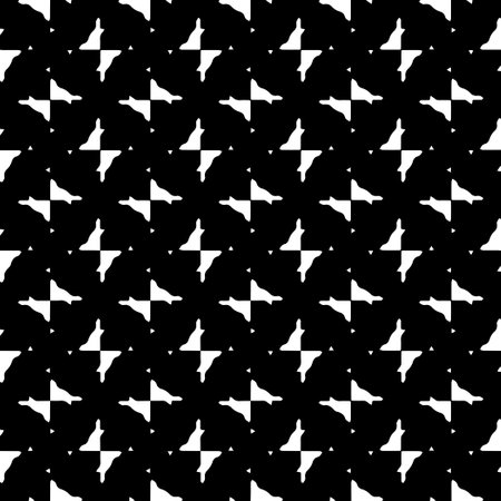 White background with black pattern. Seamless texture for fashion, textile design, on wall paper, wrapping paper, fabrics and home decor. simple repeat pattern.のイラスト素材