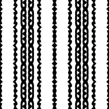 White background with black pattern. Seamless texture for fashion, textile design, on wall paper, wrapping paper, fabrics and home decor. simple repeat pattern.のイラスト素材