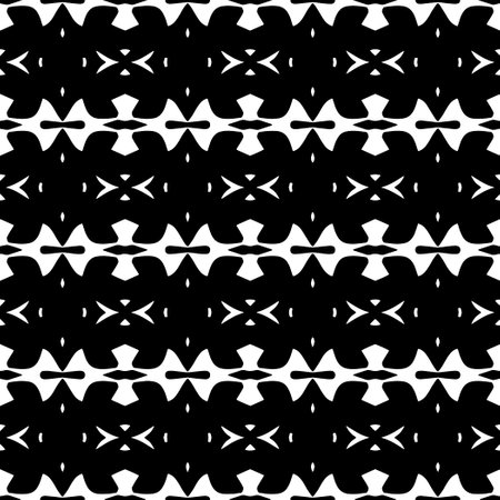 White background with black pattern. Seamless texture for fashion, textile design, on wall paper, wrapping paper, fabrics and home decor. simple repeat pattern.のイラスト素材