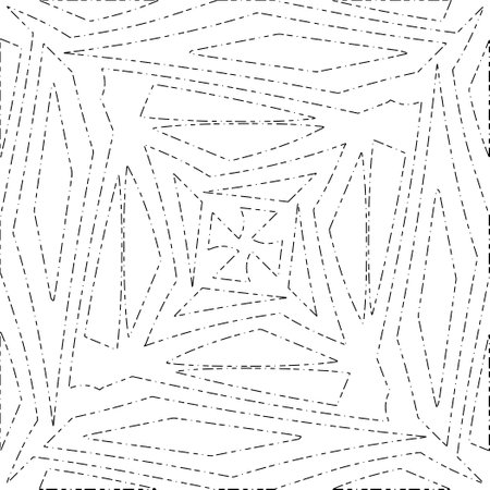 White background with black Dashes lines. Plain background with simple pattern. Black and white color. Abstract background for web page, textures, card, poster, fabric, textile.のイラスト素材