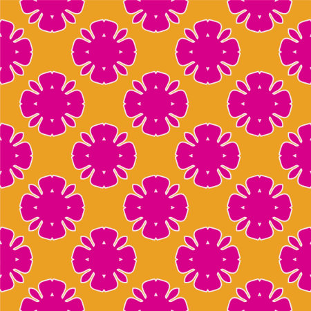 Ornament in ethnic style.Seamless pattern with abstract shapes. Repeat design for fashion, textile design, on wall paper, wrapping paper, fabrics and home decor.のイラスト素材
