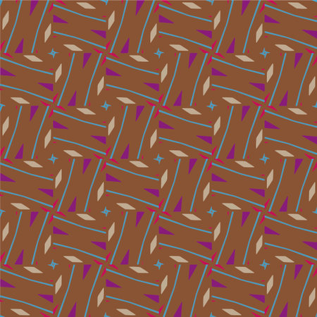 Repetitive abstract patterns. Seamless pattern for fashion, textile design, on wall paper, fabric patterns, wrapping paper, fabrics and home decor. abstract background.のイラスト素材