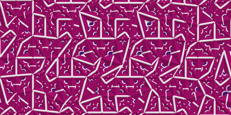 Repetitive abstract patterns. Seamless pattern for fashion, textile design, on wall paper, fabric patterns, wrapping paper, fabrics and home decor. abstract background.のイラスト素材