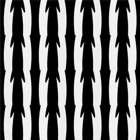 White background with black pattern. Seamless texture for fashion, textile design, on wall paper, wrapping paper, fabrics and home decor. simple repeat pattern.のイラスト素材