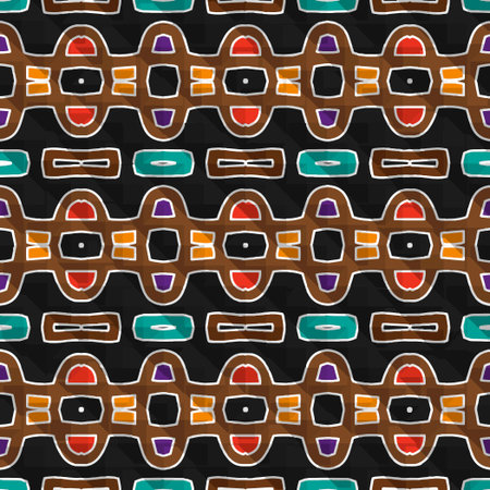 Repetitive abstract patterns. Seamless pattern for fashion, textile design, on wall paper, fabric patterns, wrapping paper, fabrics and home decor. abstract background.のイラスト素材