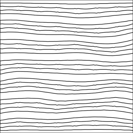 Vector pattern with asymmetrical elements. Modern stylish abstract texture. Repeating geometric tiles from striped elements.Black and white pattern.のイラスト素材