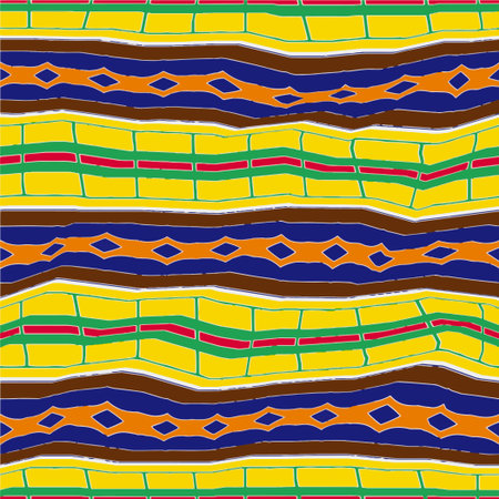 Repetitive abstract patterns. Seamless pattern for fashion, textile design, on wall paper, fabric patterns, wrapping paper, fabrics and home decor. abstract background.のイラスト素材