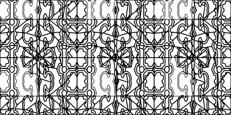 White background with striped shapes. Texture with figures from lines.Line shape design.Abstract background for web page, textures, card, poster, fabric, textile. Monochrome graphic repeating design.のイラスト素材