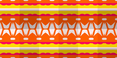 Vector seamless mosaic art pattern. Repeat pattern for fashion, textile design, on wall paper,...