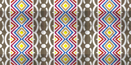 Vector seamless mosaic art pattern. Repeat pattern for fashion, textile design, on wall paper,...