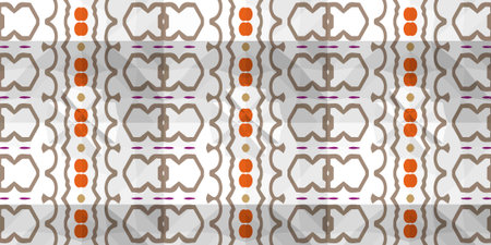 Vector seamless mosaic art pattern. Repeat pattern for fashion, textile design, on wall paper,...