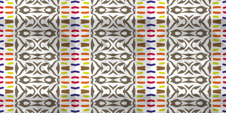 Vector seamless mosaic art pattern. Repeat pattern for fashion, textile design, on wall paper,...