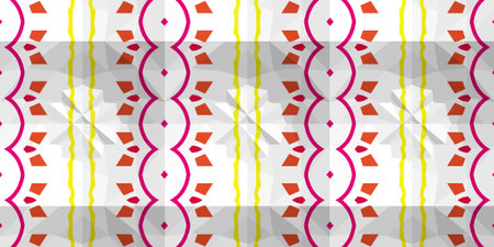 Vector seamless mosaic art pattern. Repeat pattern for fashion, textile design, on wall paper,...