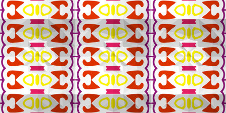 Vector seamless mosaic art pattern. Repeat pattern for fashion, textile design, on wall paper,...