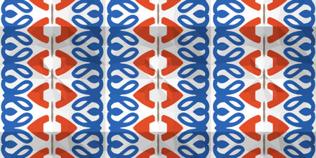 Vector seamless mosaic art pattern. Repeat pattern for fashion, textile design, on wall paper,...