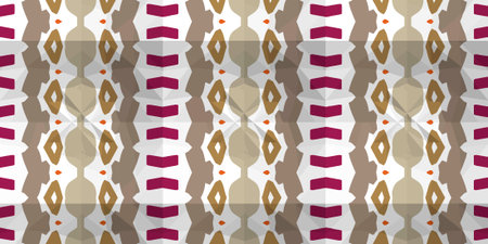 Vector seamless mosaic art pattern. Repeat pattern for fashion, textile design, on wall paper,...