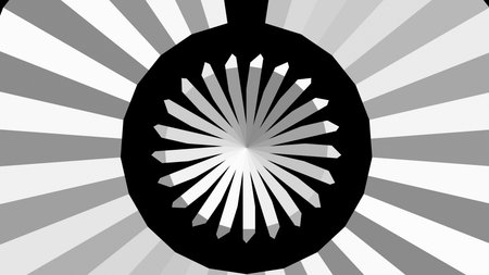 Wallpaper with black and white shapes. Abstract background for wallpapers and designs.Background in 4k format 3840 x 2160.のイラスト素材