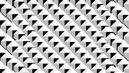 Wallpaper with black and white shapes. Abstract background for wallpapers and designs.Background in 4k format 3840 x 2160.のイラスト素材