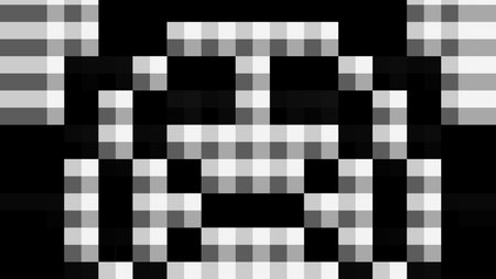 Wallpaper with black and white shapes. Abstract background for wallpapers and designs.Background in 4k format 3840 x 2160.のイラスト素材