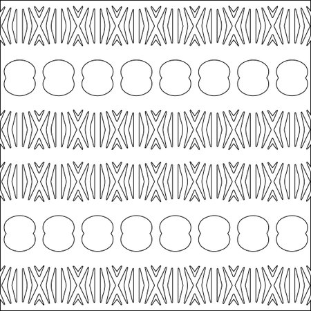 Stylish texture with figures from lines.Abstract geometric black and white pattern for web page, textures, card, poster, fabric, textile. Monochrome graphic repeating design.のイラスト素材