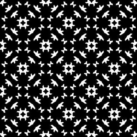White background with black pattern. Seamless texture for fashion, textile design, on wall paper,...