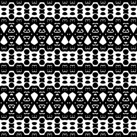 White background with black pattern. Seamless texture for fashion, textile design, on wall paper,...