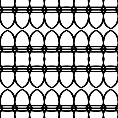 White background with black pattern. Seamless texture for fashion, textile design, on wall paper, wrapping paper, fabrics and home decor. simple repeat pattern.のイラスト素材