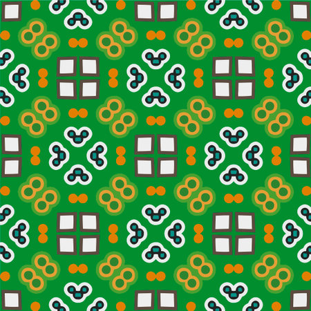 Abstract simple illustration seamless repeat pattern. Abstract background, Perfect for fashion, textile design, on wall paper, wrapping paper, fabrics and home decor. Repeating design.のイラスト素材