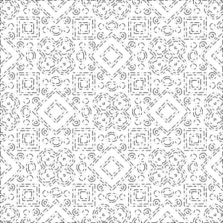 Dotwork noise pattern vector background. Black stipple dots and strips. Abstract noise dotwork pattern. Sand grain effect. Black dots grunge banner. Stipple spots. Stochastic dotted vector background.のイラスト素材