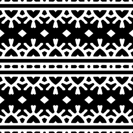 Black and white seamless pattern. Repeat pattern. Abstract background. Monochrome texture.のイラスト素材