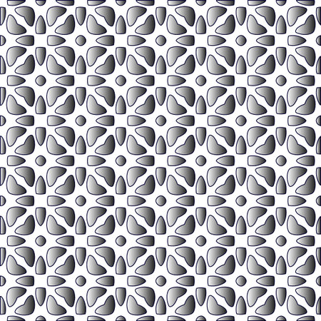 Black and white pattern. Repeat pattern. Abstract background. Patterns with monochrome gradient.Wallpaper for textile design, on wall paper, wrapping paper, fabrics and home decor.のイラスト素材