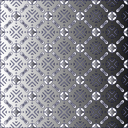 Black and white pattern. Repeat pattern. Abstract background. Patterns with monochrome gradient.Wallpaper for textile design, on wall paper, wrapping paper, fabrics and home decor.のイラスト素材