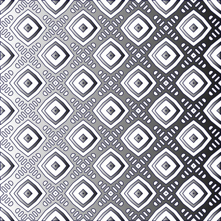 Black and white pattern. Repeat pattern. Abstract background. Patterns with monochrome gradient.Wallpaper for textile design, on wall paper, wrapping paper, fabrics and home decor.のイラスト素材