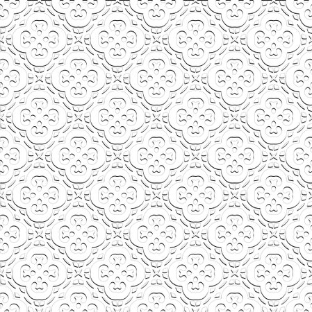 Abstract background with figures from lines. Black and white texture for web page, textures, card, poster, fabric, textile. Monochrome pattern. Repeating design.のイラスト素材