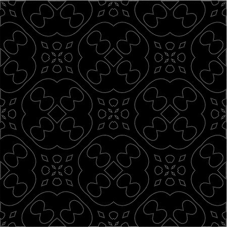A repeat pattern of white dots on a black background. Simple texture for posters, sites, business cards, covers, labels mockup.のイラスト素材