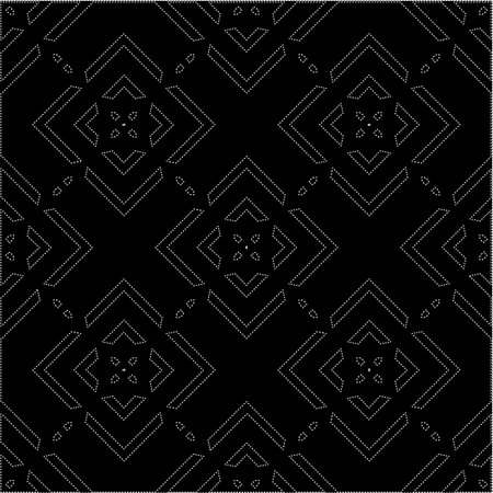 A repeat pattern of white dots on a black background. Simple texture for posters, sites, business cards, covers, labels mockup.のイラスト素材