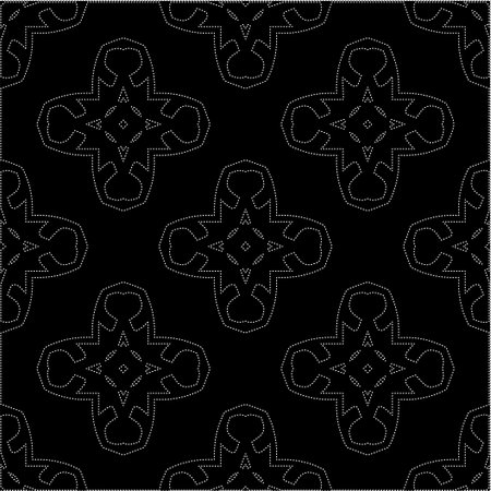 A repeat pattern of white dots on a black background. Simple texture for posters, sites, business cards, covers, labels mockup.のイラスト素材
