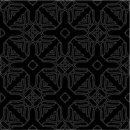 A repeat pattern of white dots on a black background. Simple texture for posters, sites, business cards, covers, labels mockup.のイラスト素材