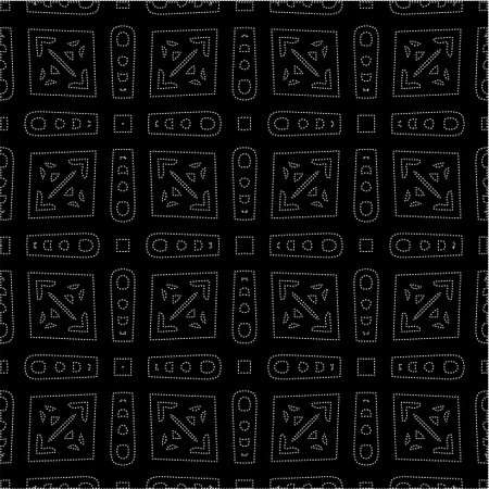 A repeat pattern of white dots on a black background. Simple texture for posters, sites, business...
