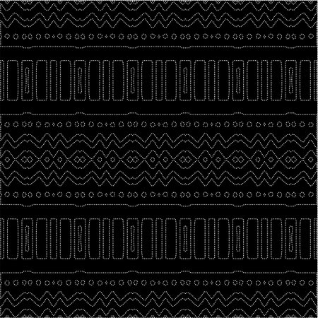 A repeat pattern of white dots on a black background. Simple texture for posters, sites, business cards, covers, labels mockup.のイラスト素材
