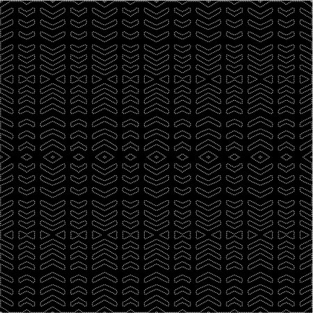 A repeat pattern of white dots on a black background. Simple texture for posters, sites, business cards, covers, labels mockup.のイラスト素材