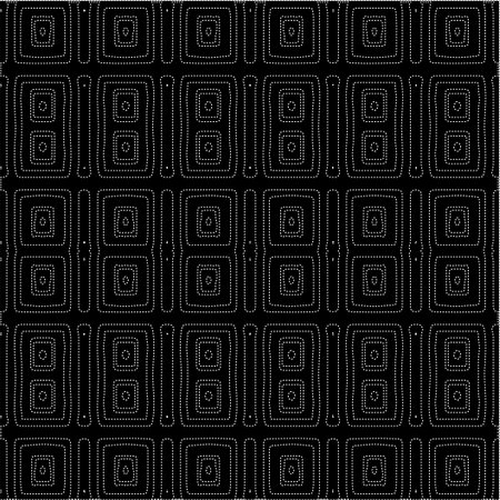 A repeat pattern of white dots on a black background. Simple texture for posters, sites, business cards, covers, labels mockup.のイラスト素材