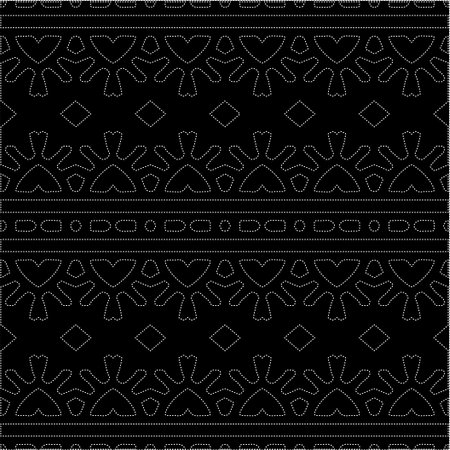 A repeat pattern of white dots on a black background. Simple texture for posters, sites, business cards, covers, labels mockup.のイラスト素材