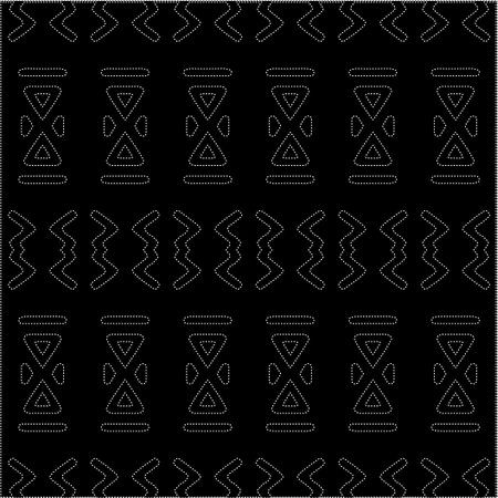 A repeat pattern of white dots on a black background. Simple texture for posters, sites, business cards, covers, labels mockup.のイラスト素材