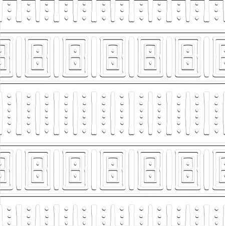 Abstract background with figures from lines. Black and white texture for web page, textures, card, poster, fabric, textile. Monochrome pattern. Repeating design.のイラスト素材